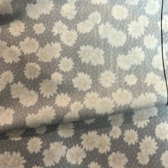 Vintage Tabby California Daisy Print Button Front Elbow Sleeve Collar Dress L - Picture 8 of 8